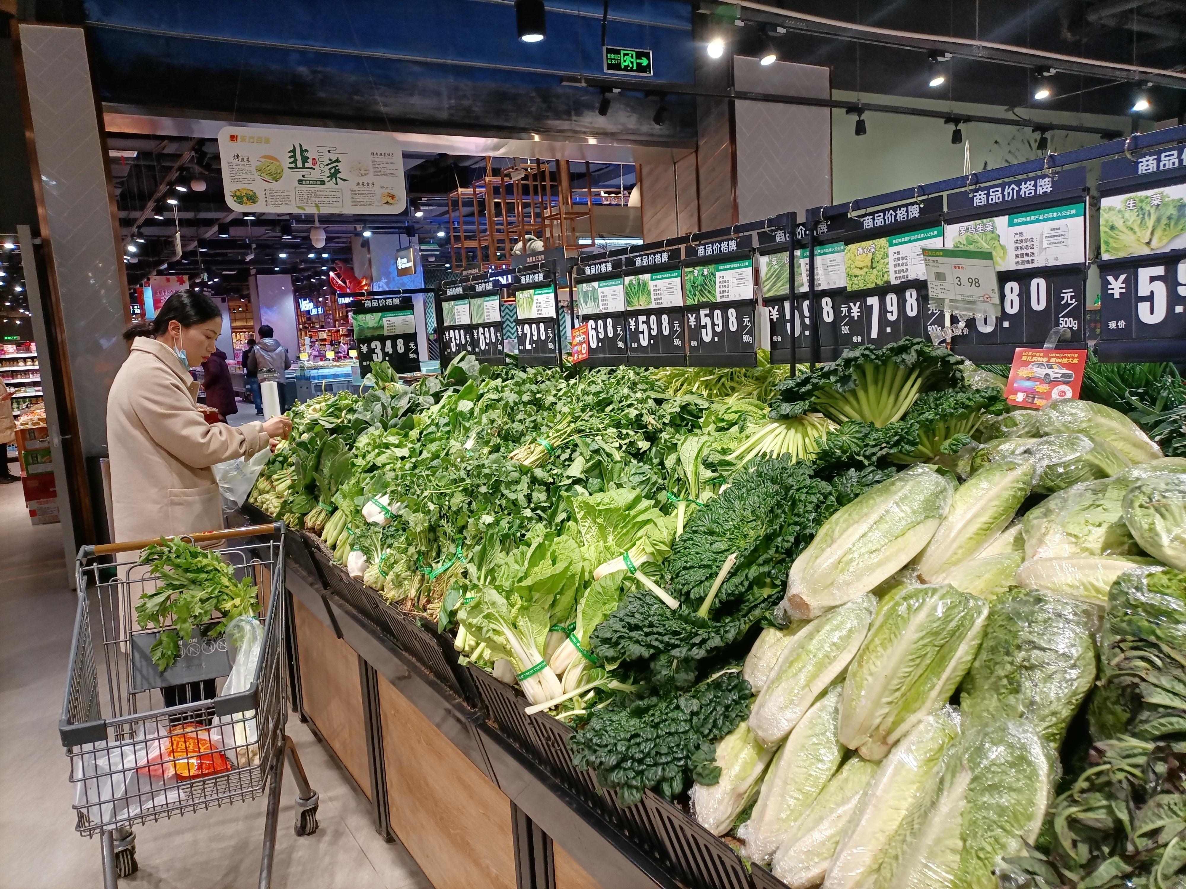 慶陽市冬季菜籃子供應充足