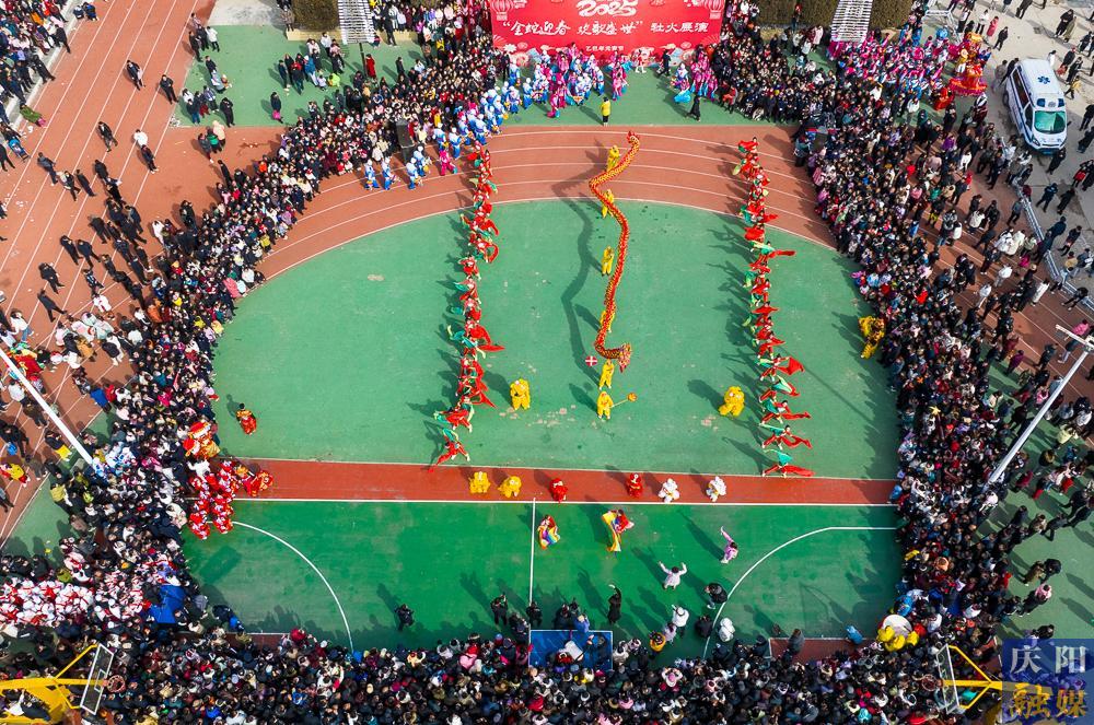 【攝影報道】華池：龍騰獅舞慶元宵  社火歡騰賀佳節