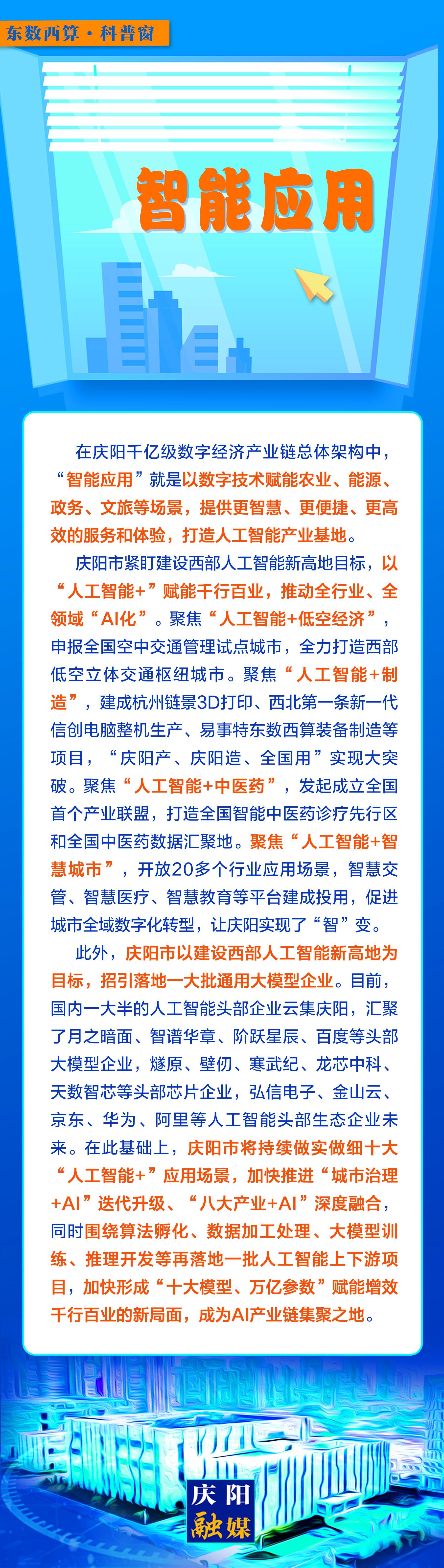 【微長圖】東數西算科普窗丨智能應用