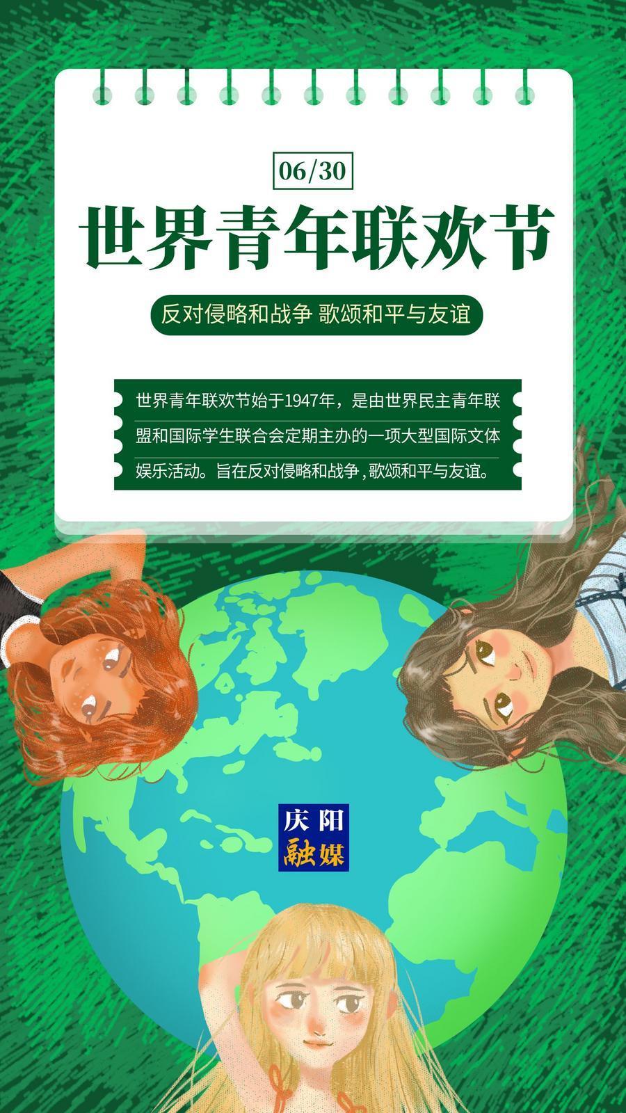 【微海報】世界青年聯歡節｜反對侵略和戰爭 歌頌和平與友誼