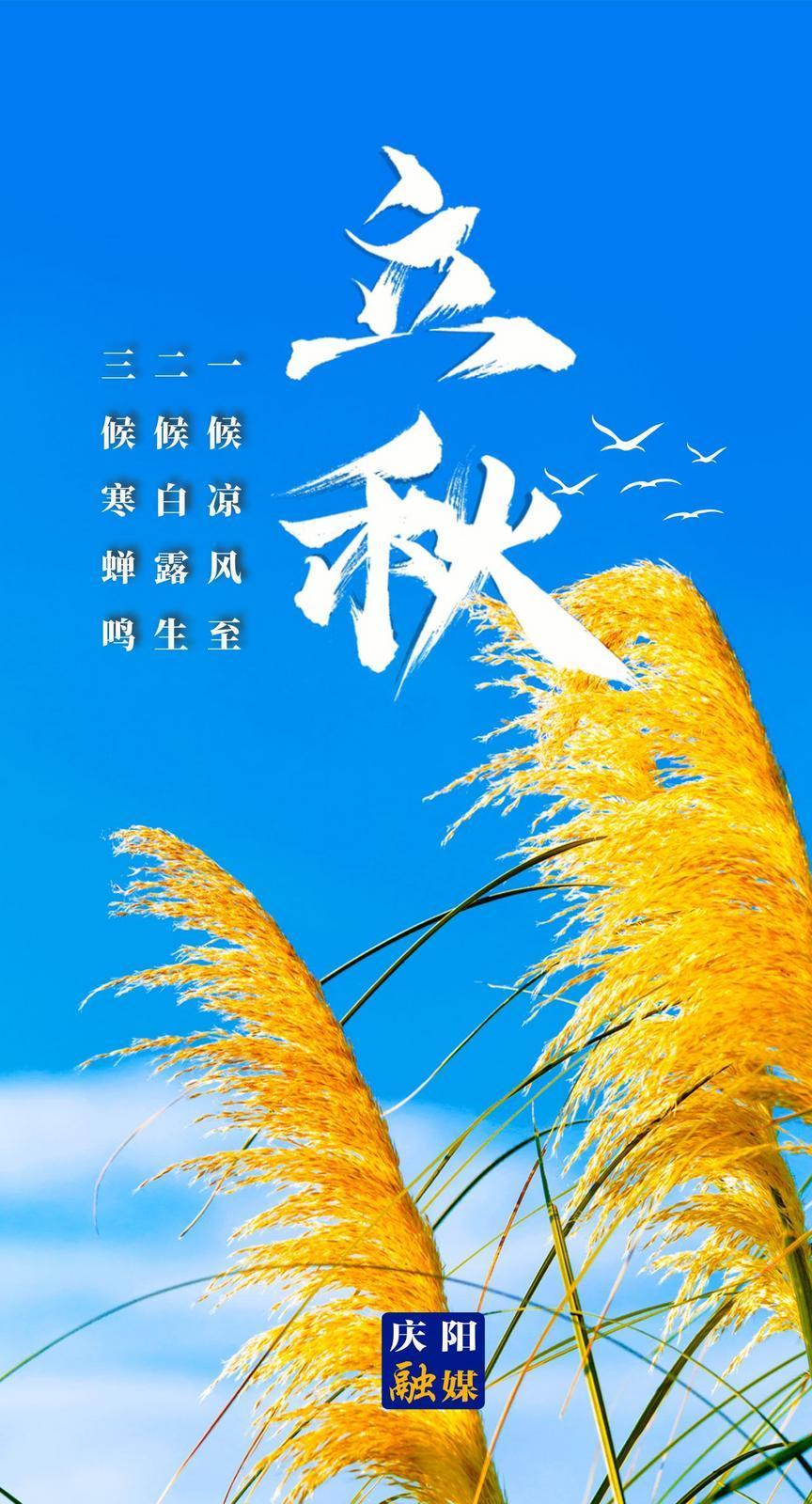 【微海報】立秋：秋者陰氣始下，故萬物收！