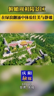 俯瞰周祖陵景區(qū)，在綠浪翻涌中體驗(yàn)壯美與靜謐