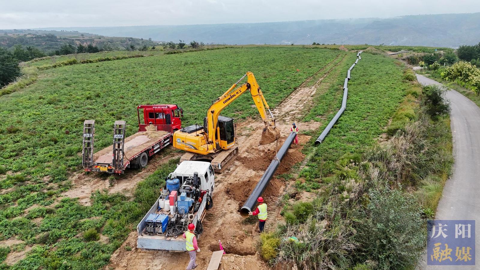 【攝影報道】“氣化慶陽”天然氣輸氣干線項目鎮原段工程完成逾26公里