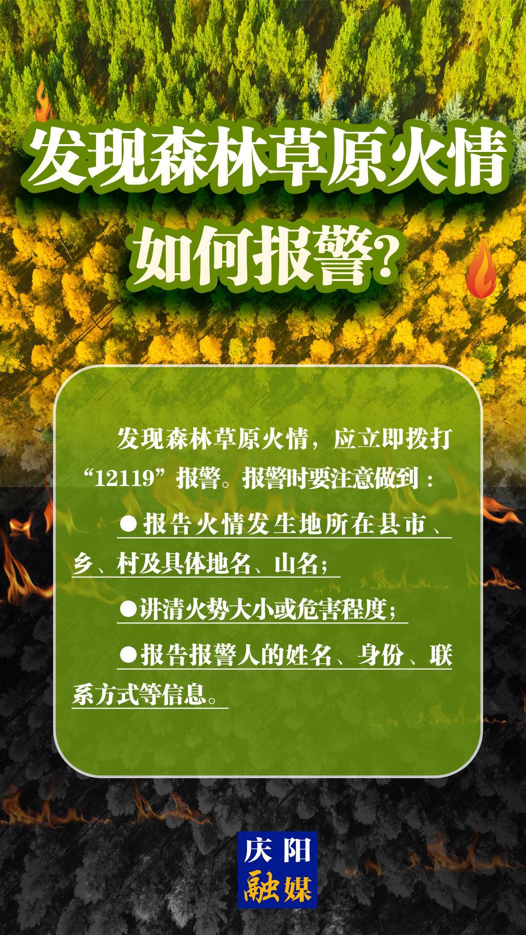 【微海報】森林防火知識科普?(21)丨發現森林草原火情，如何報警？