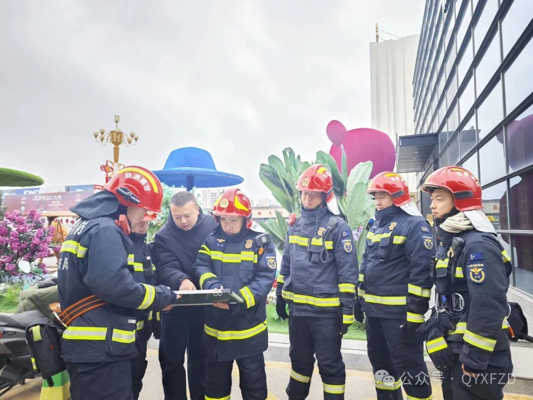 慶陽消防深入轄區隴東建材綜合市場開展熟悉演練