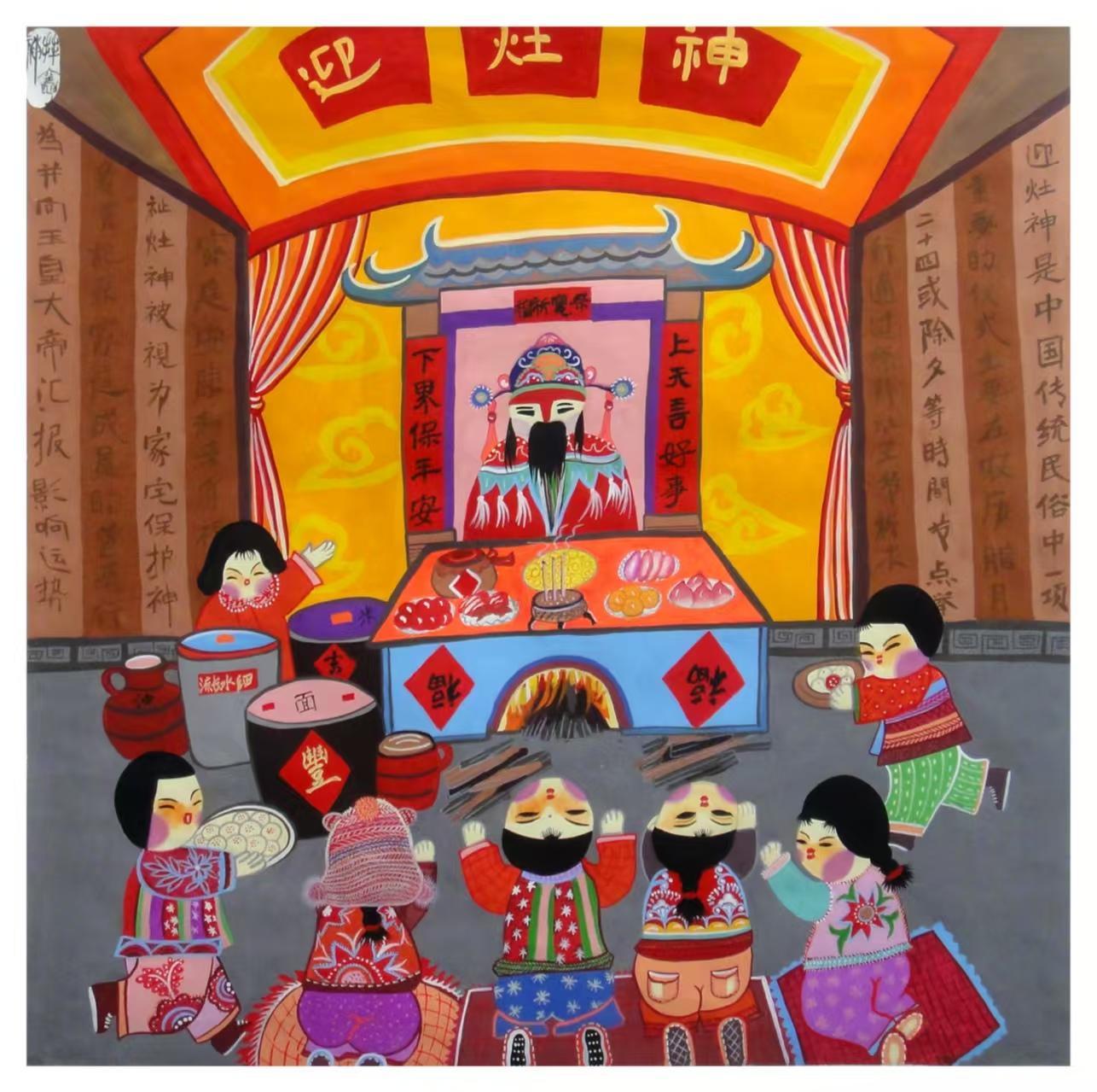 【新春走基層·慶陽年俗】看筆尖上的年味！農民畫里的煙火氣