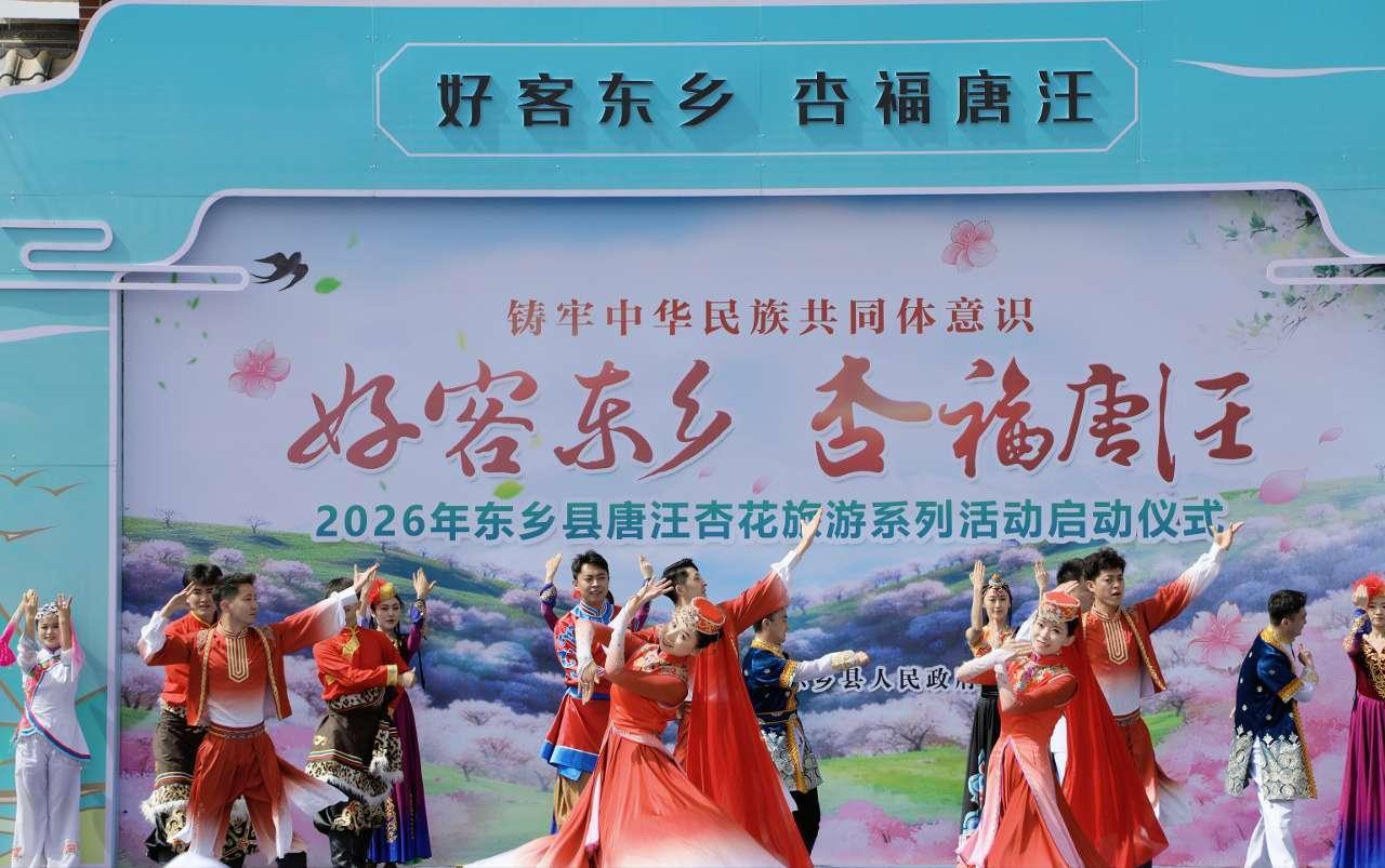 甘肅東鄉(xiāng)：萬畝杏花迎客來